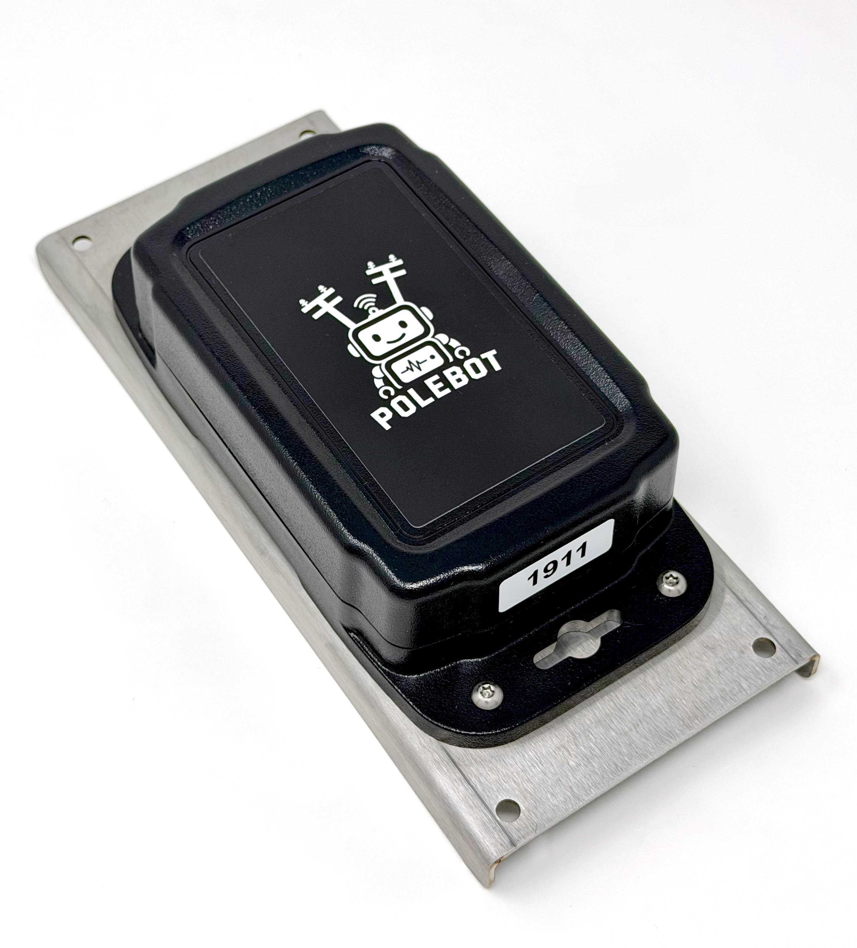 Polebot One enclosure and stainless-steel mounting bracket